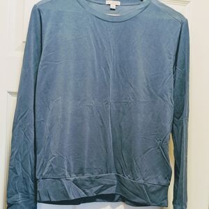 GAP Slate Blue Crewneck Long Sleeve